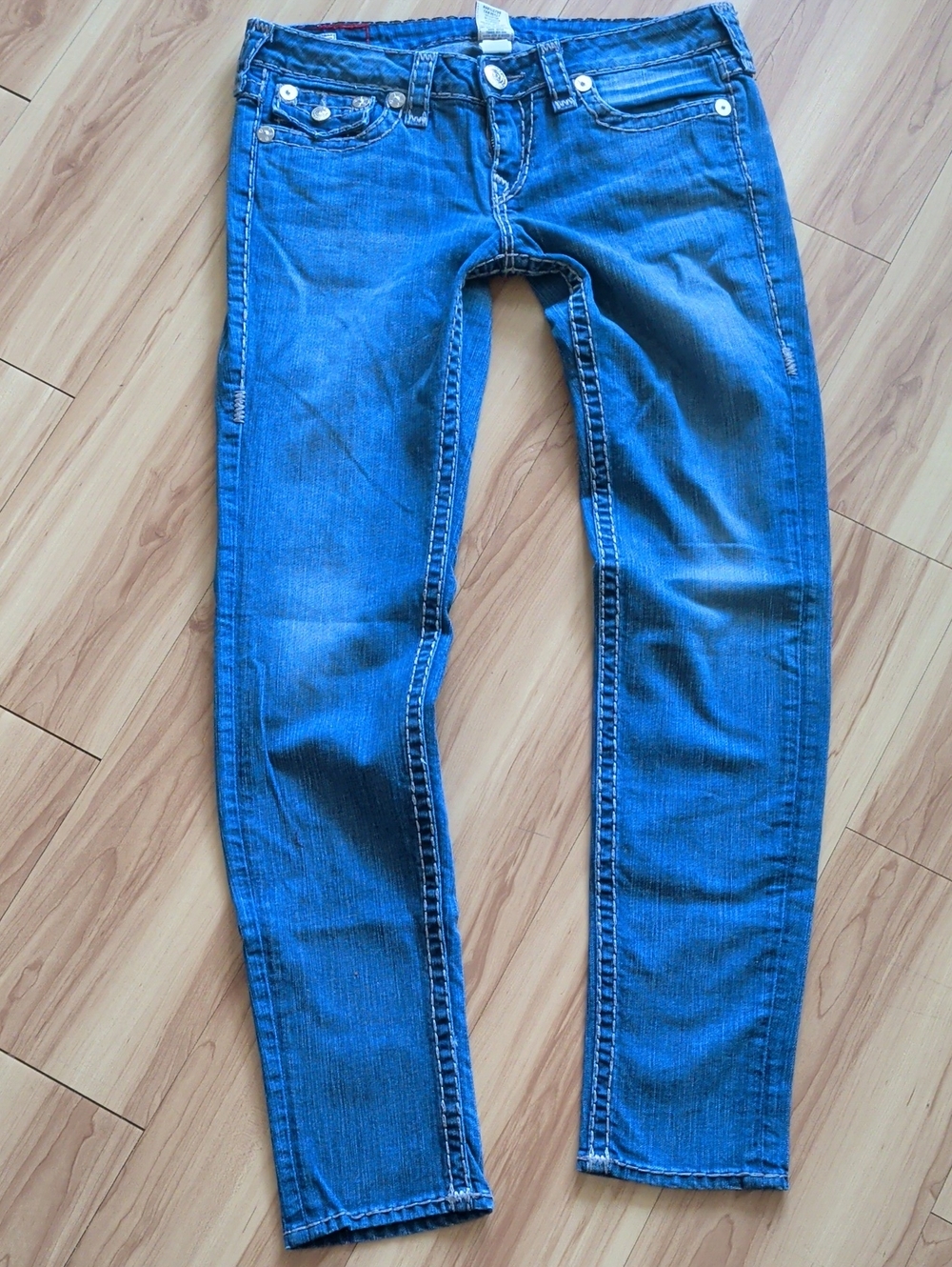 Classic Women's True Religion Blue Slim Jeans